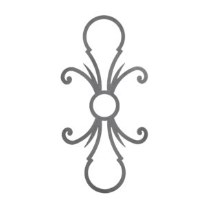 Art.240/4/BR Rosone corte laser ‐ dim. 1/2" x 3/8" ‐ 300 x 620 mm 5