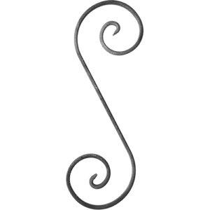 Art.310/6/BR Ornato "S" - dim: 1/4" x 3/4" - 120 x 360 mm 3