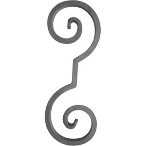 Art.328/M/BR Ornato "S" - dim: 1/2" x 1/2" - 120 x 330 mm 11
