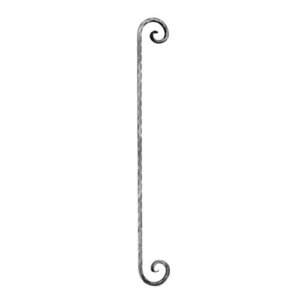 Art.479/1/L/BR Preenchimento corrimão - dim: 1/2" x 1/2" - 110 x 900 mm 21