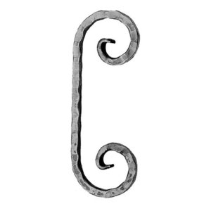 Art.483/4/L/BR Ornato "C" - dim. 1/2" x 1/2" - 100 x 300 mm 21