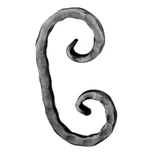 Art.483/5/M/BR Ornato "C" - dim. 1/2" x 1/2" - 100 x 200 mm 27