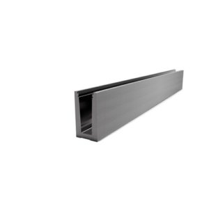 Art.E1800130 Perfil Glass U 2KN (Aluminio) L 3000 mm 1